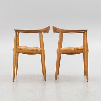 Hans J. Wegner, a pair of "JH 501" armchairs, Johannes Hansen, Denmark, 1950's/60's.
