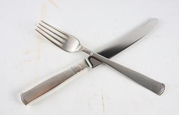 BESTICKSUPPSÄTTNING, 45 delar, silver, "Rosenholm".