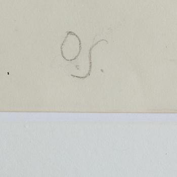 OLLE SKAGERFORS, teckning, monogramsignerad.