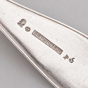 MATSKEDAR, 4 st, silver, svenska stämplar, 1800-tal. Vikt ca 264 gram.