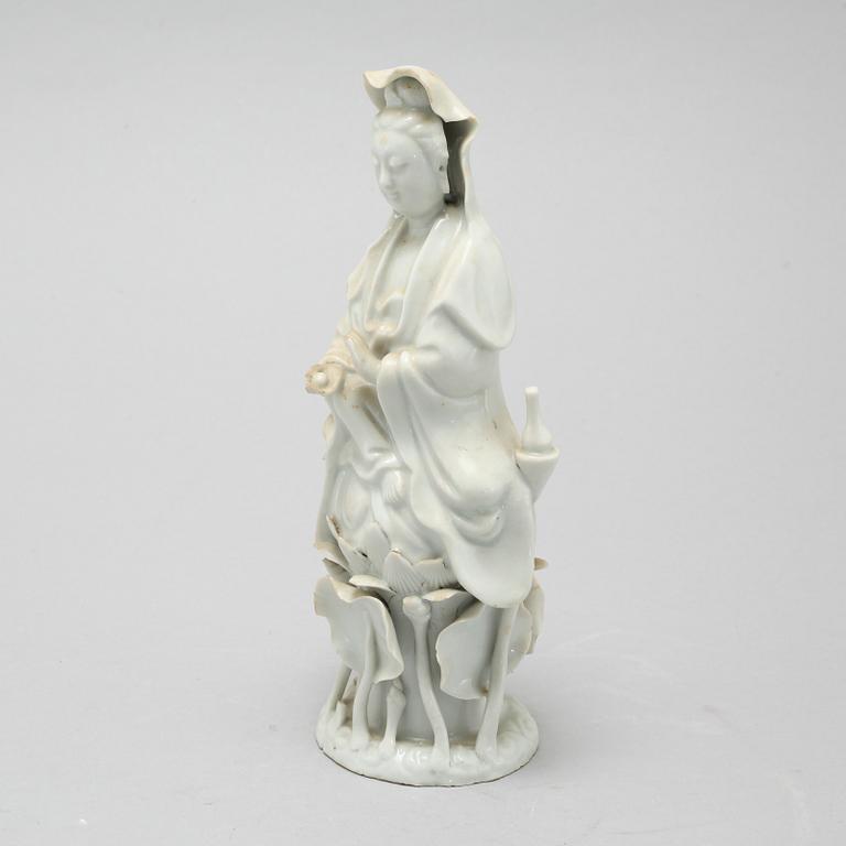 A 20th century blanc de chine figure.