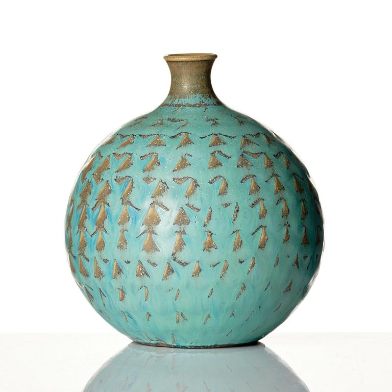 Stig Lindberg, a stoneware vase, Gustavsberg Studio, 1962.