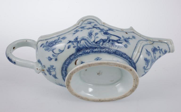 SPOTTKOPP samt SÅSSNIPA, porslin, Kina, Qianlong (1736-95).