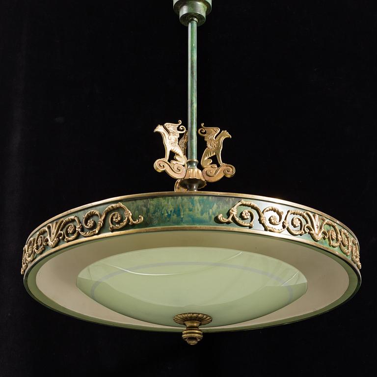 A 1920/30's ceiling lamp.