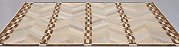 Kerstin Mauritzson, MATTO, flat weave, ca 263,5 x 203,5 cm, signed KM MO (designed by Kerstin Mauritzson, woven by Marta Olin).