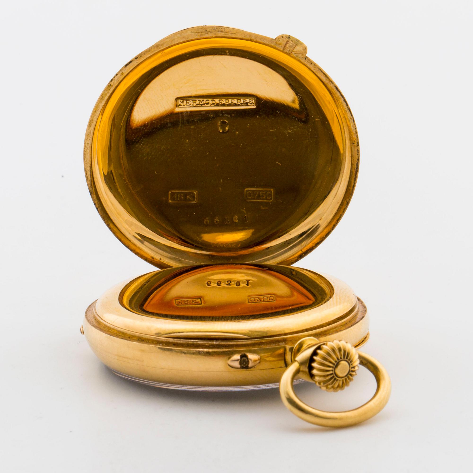 MERMOD FRERES, pocketwatch, 36 mm, - Bukowskis