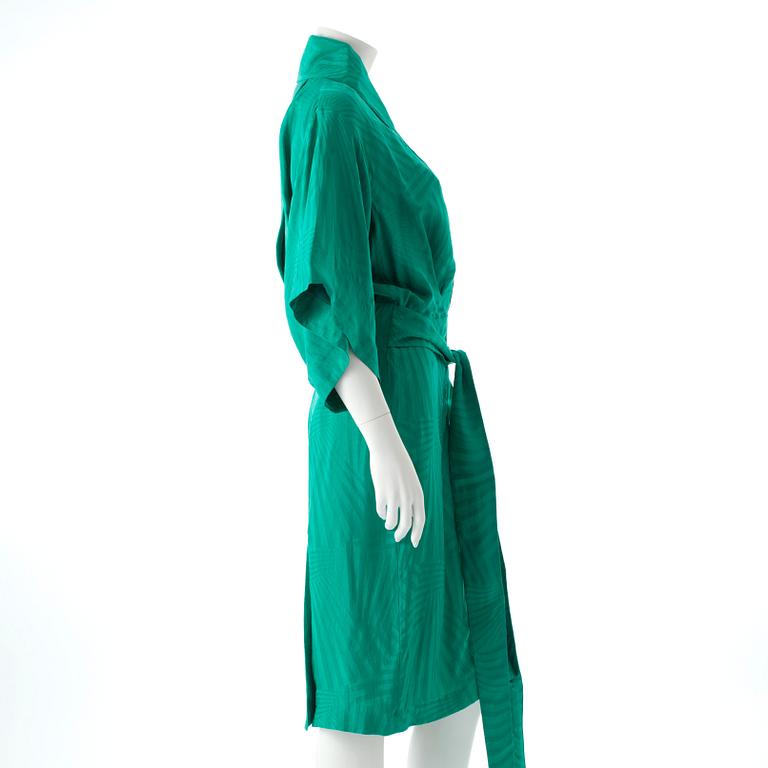ALEXANDRE MCQUEEN, a green kimono style dress.