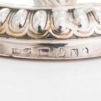 John Roberts & Co, ljusstakar, ett par, silver, Sheffield 1809, England.