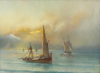 Herman af Sillén, Segelbåtar i Neapelbukten.