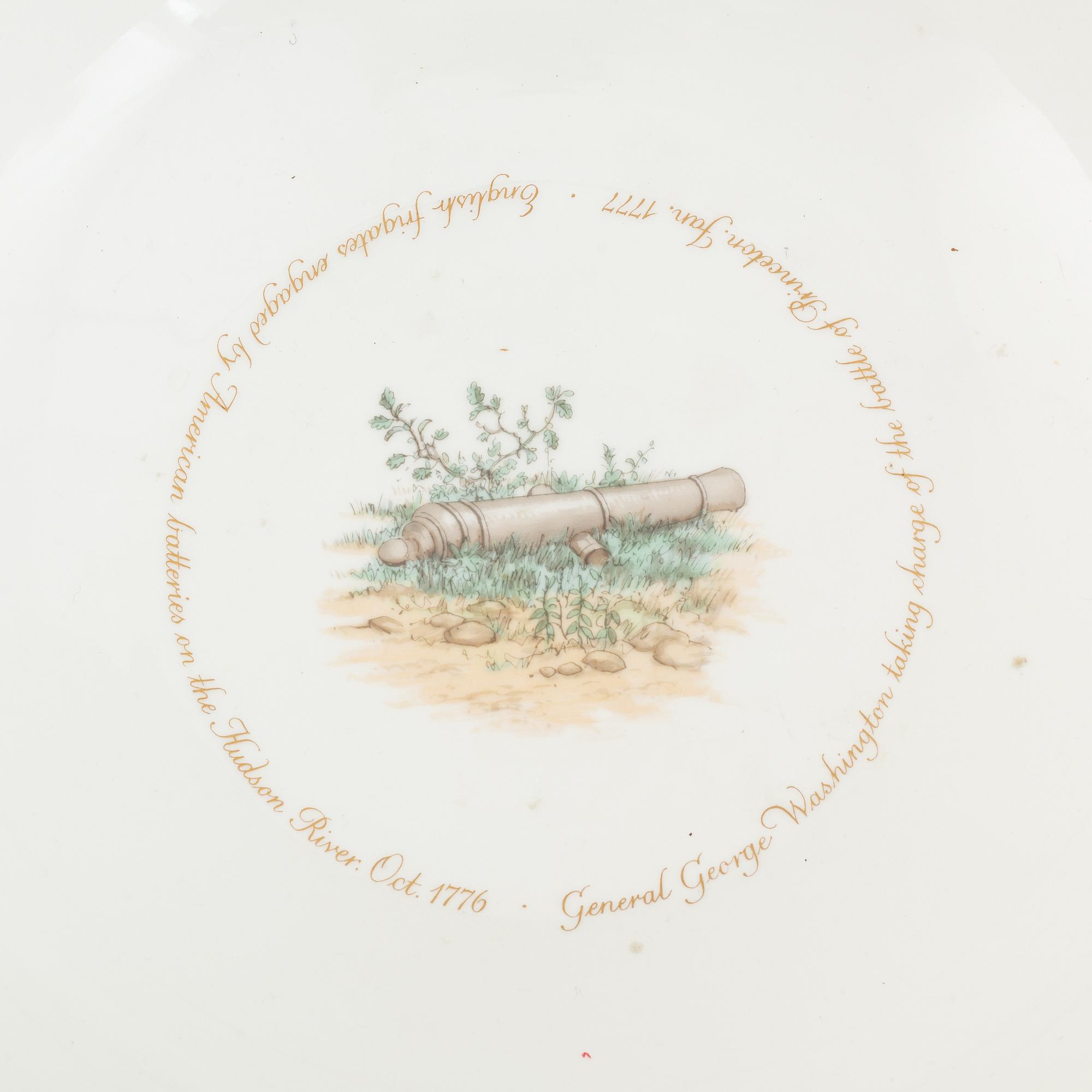 A porcelain punsch bowl from Royal Copenhagen, in commemoration of "The American Revolution 1776-1976".