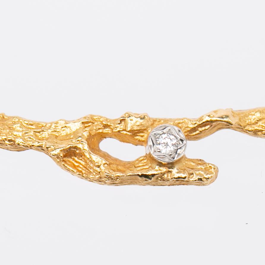 Björn Weckström, Collier, "Diamantknopp", 18K guld, diamant, Lapponia.