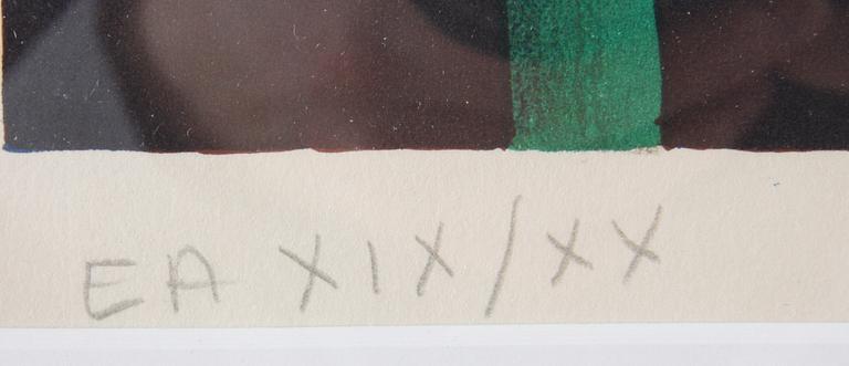 MAN, RAY, färglitografi,"Streliztia - The misunderstood one", sign o numr EA XIX/XX.