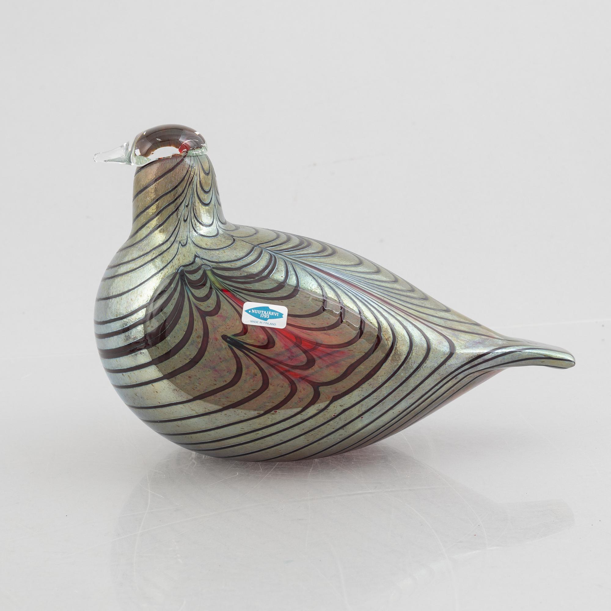 Oiva Toikka, a glass bird, Nuutajärvi Notsjö, Finland.