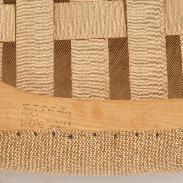 Hans J. Wegner, fåtöljer, ett par, "Bamse /Papa Bear", AP-stolen, Danmark, 1950-60-tal.