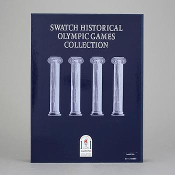 ARMBANDSUR, 9 st, "Swatch Historical Olympic Games Collection", Swatch, 1995.