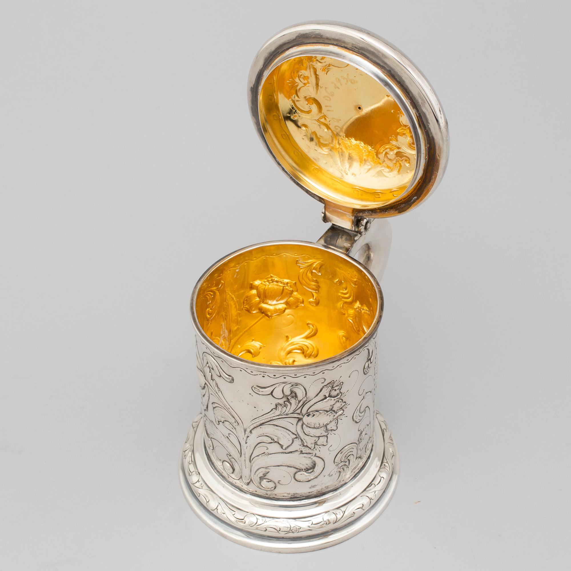 TAGE GÖTHLIN, a silver tankard from Gothenburg, 1949.