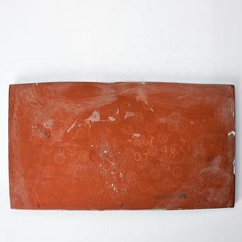 Oiva Toikka, & Kennet Williamson, a glazed ceramic tray with two cups, 1998.