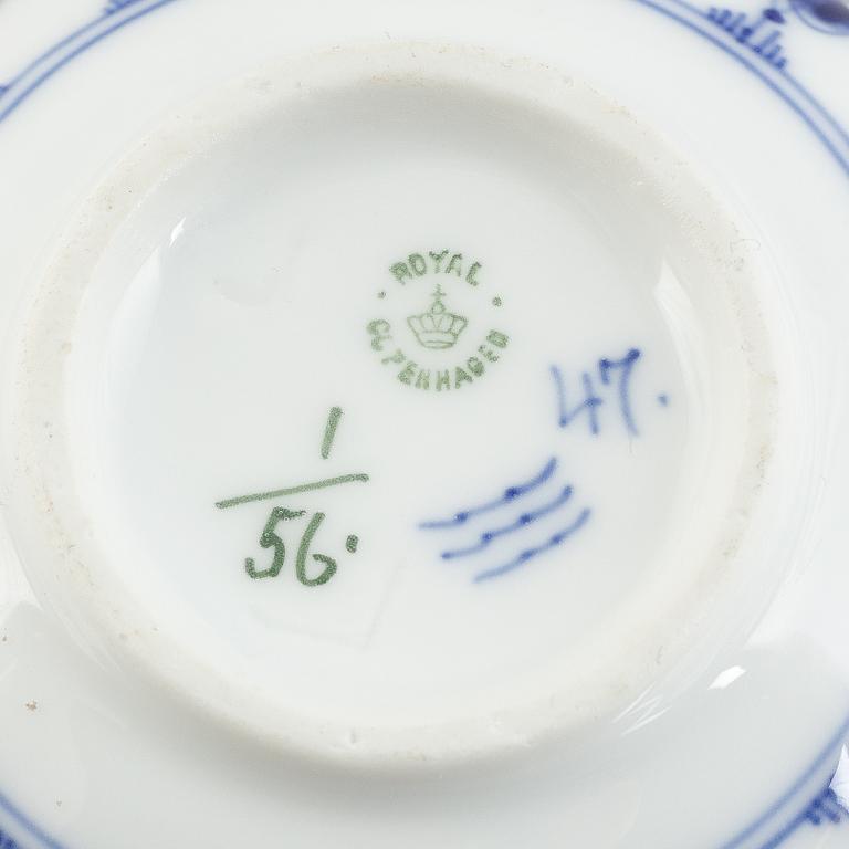 A 'Musselmalet' porcelain creamer, Royal Copenhagen, model 56, 1898-1923.