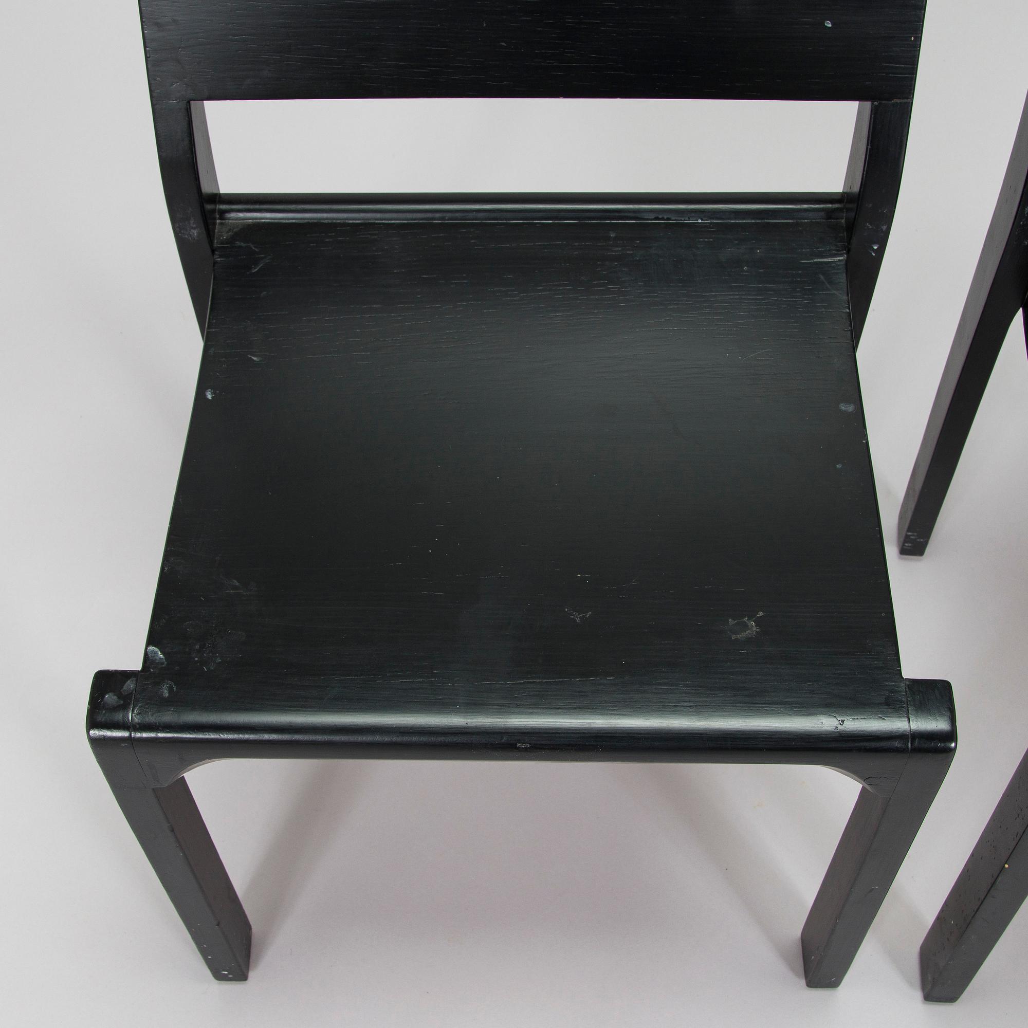 Alvar Aalto, stolar, 4 st modell 611 O.Y. Huonekalu- ja Rakennustyötehdas A.B. 1930-talets början.