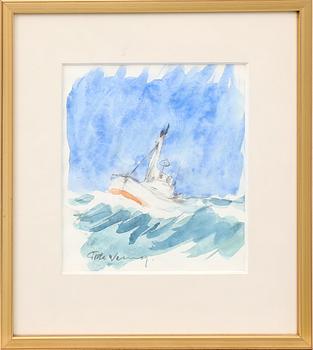Gösta Werner, watercolour signed.