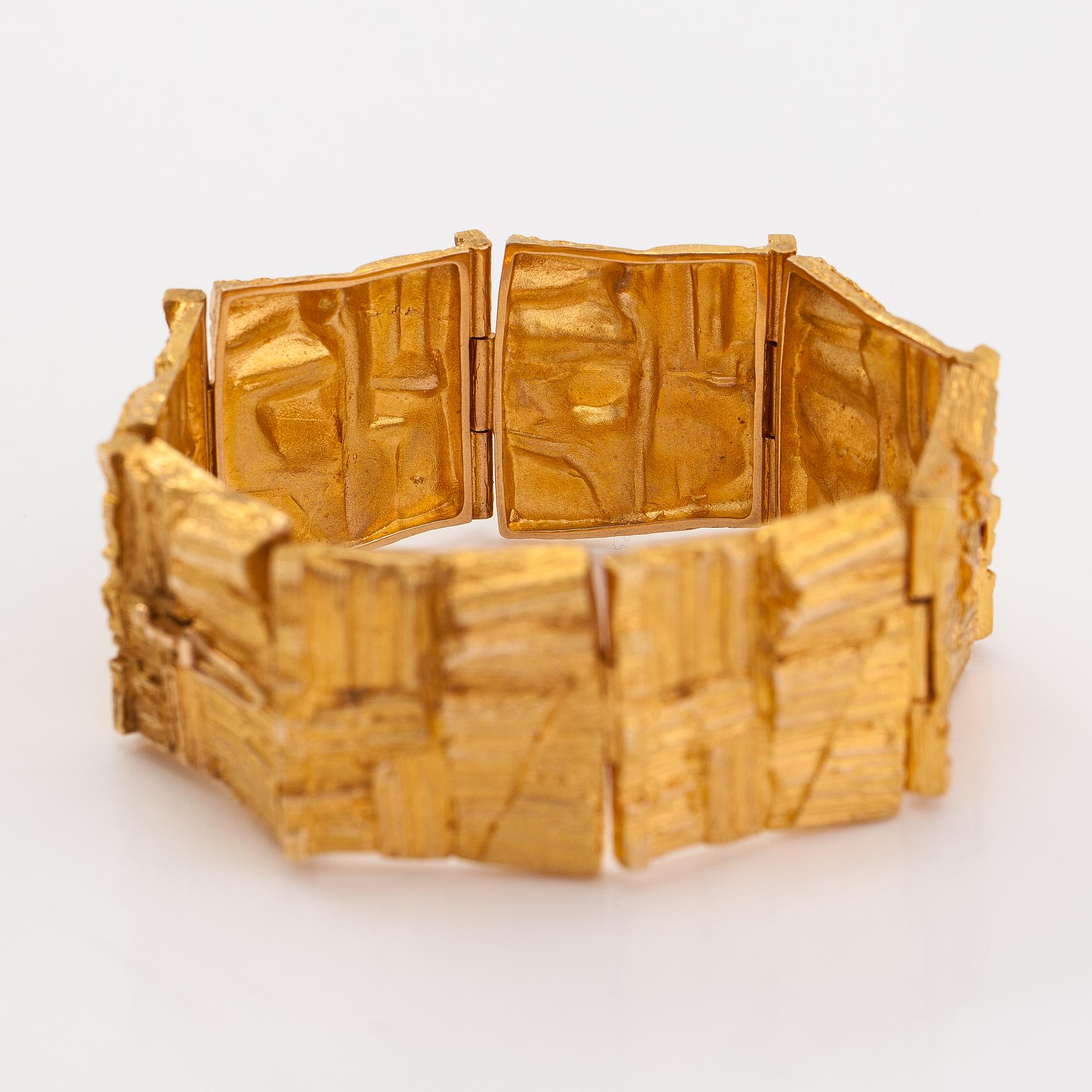 Björn Weckström, A 14K gold bracelet "Suma". Lapponia 1971.