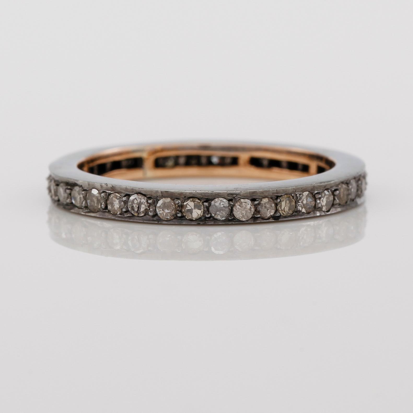 RING, silver och diamanter tot ca 0.62 ct.