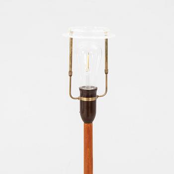A 1940/50s teak floor lamp.