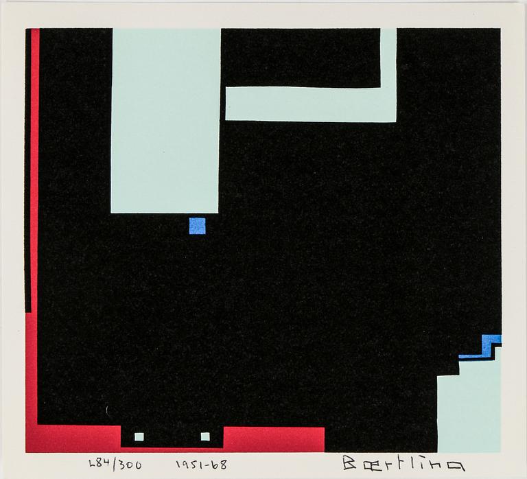 OLLE BAERTLING, färgserigrafi, 1951-68, signerad och numrerad 284/300.