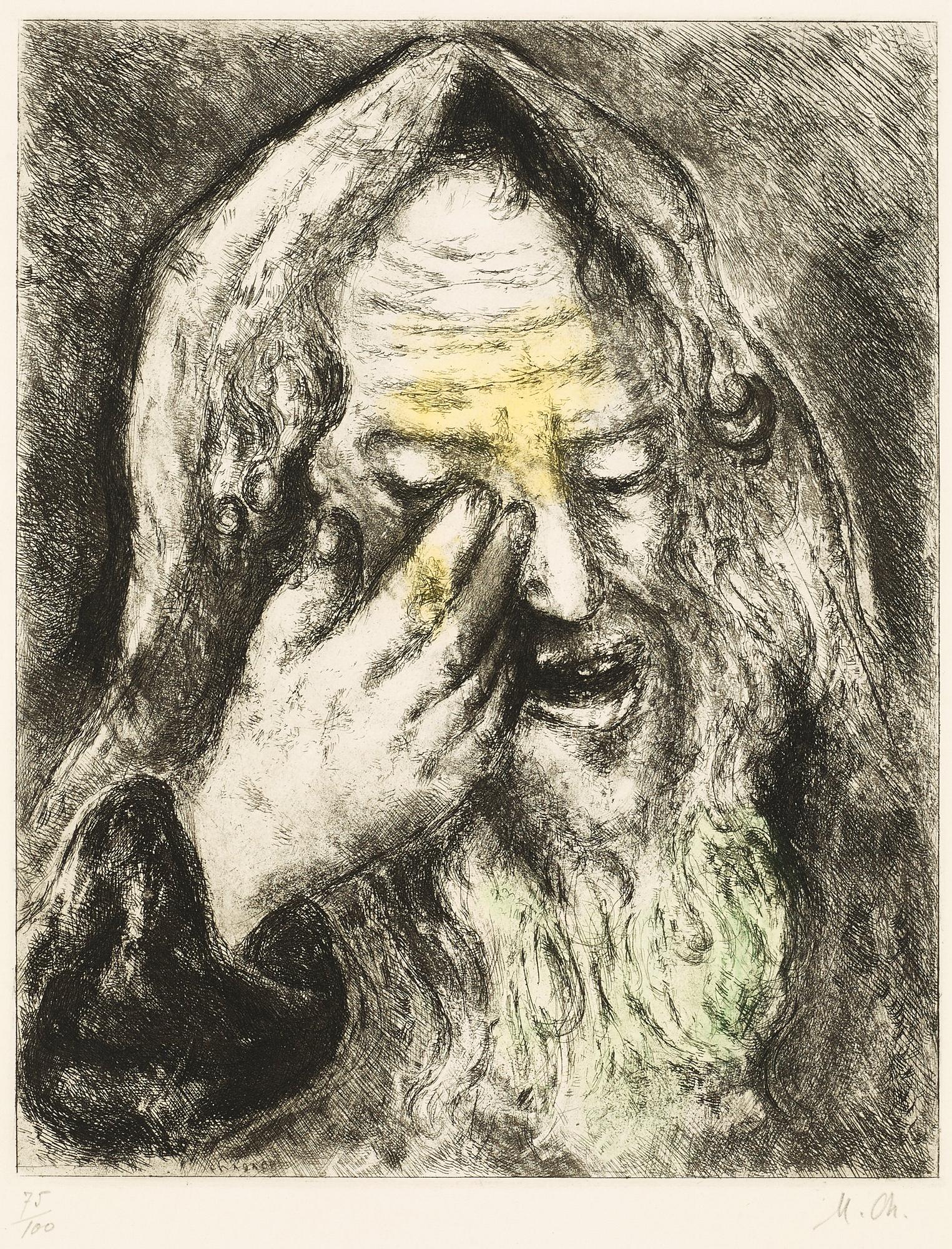 Marc Chagall, "Souffrance de Jérémie", from: "La Bible".
