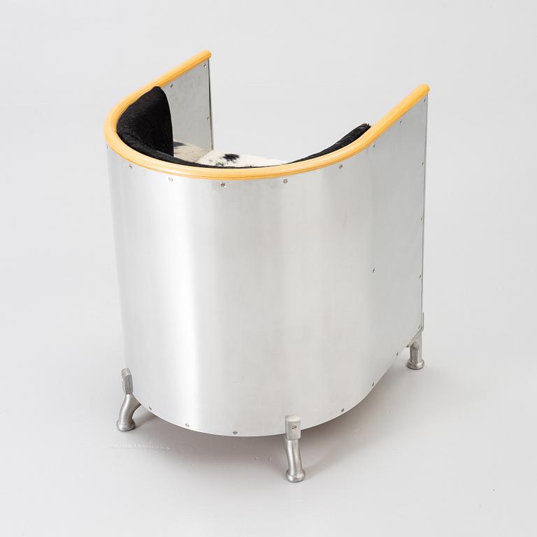 Mats Theselius, Armchair, “Aluminiumfåtölj”, Källemo.