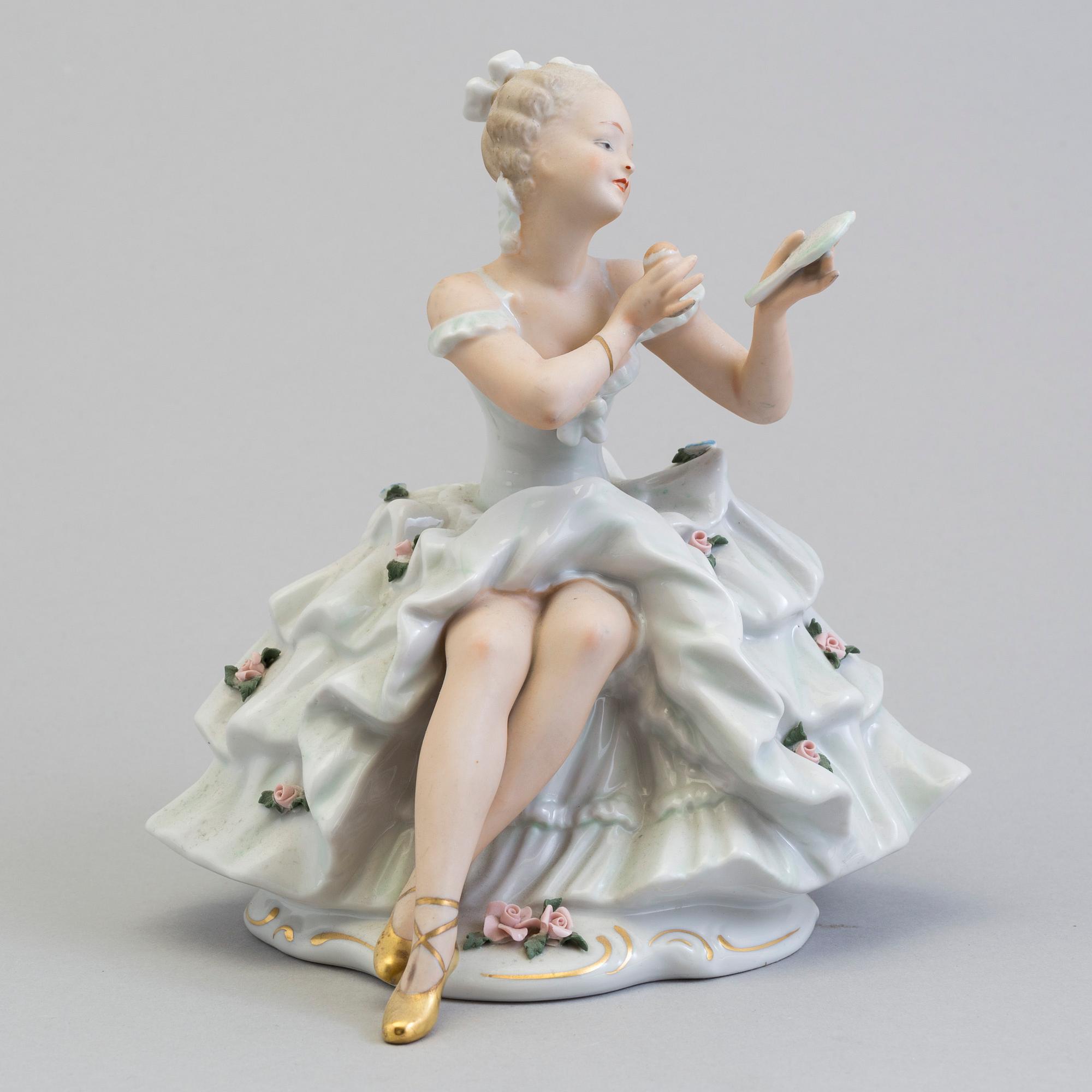 A porcelain figurine from Wallendorf, Germany.
