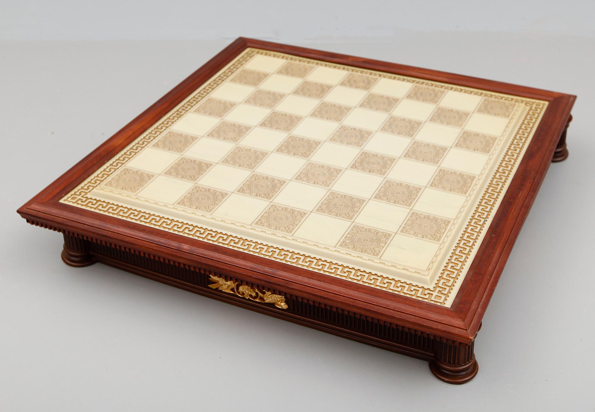 SCHACKBRÄDE, Franklin Mint, omkring 1990.