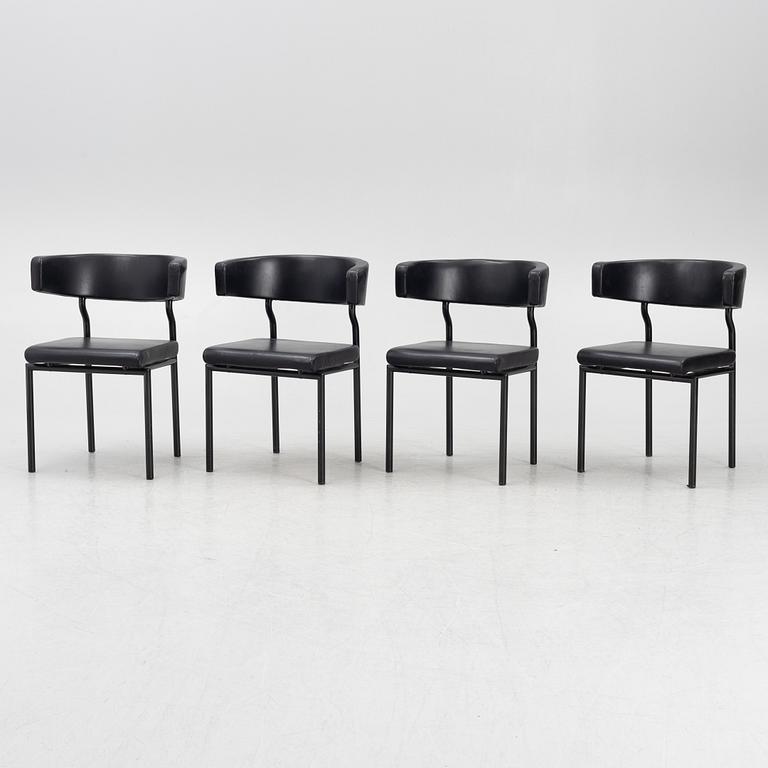 Love Arbén, four "Aron" chairs, Lammults, Sweden, 1990's.