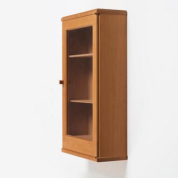 James Krenov, a showcase wall cabinet, executed in his workshop, Bromma Sweden.