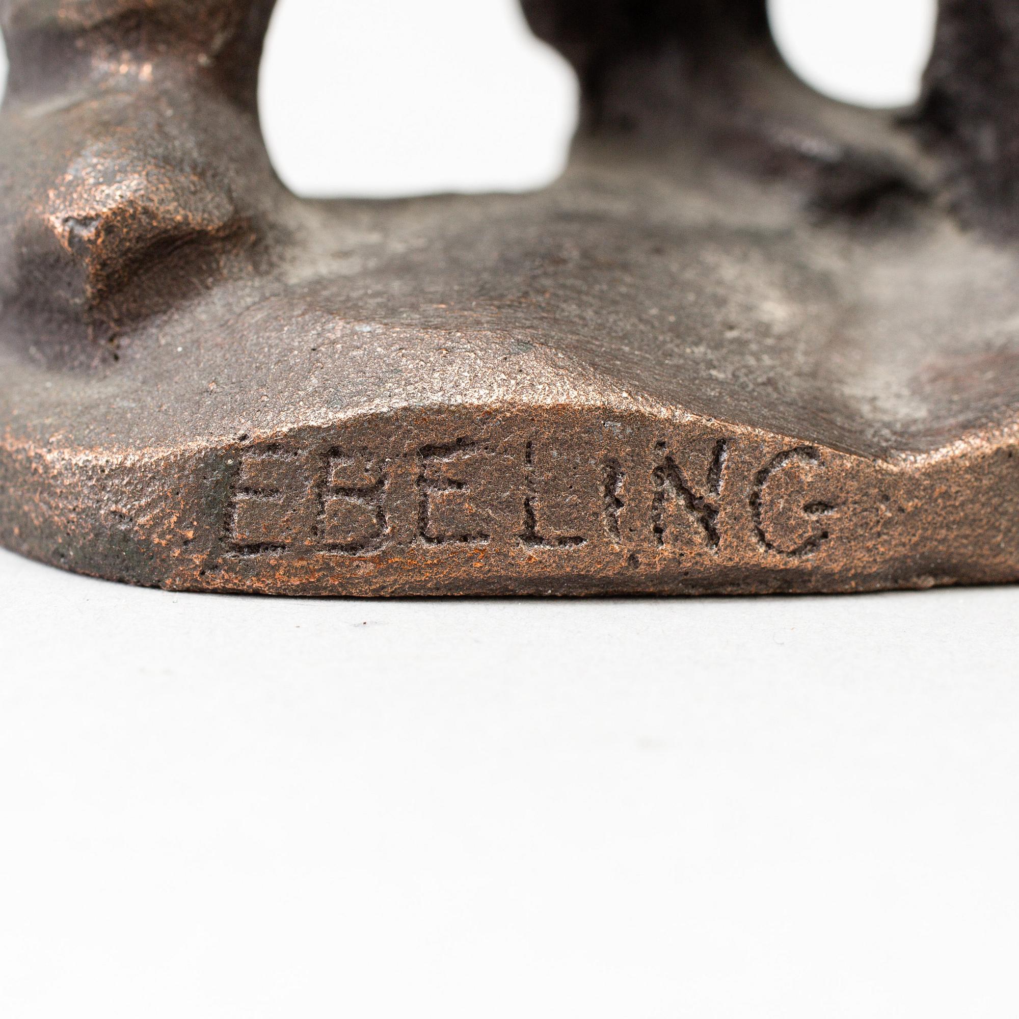 ALLAN EBELING, skulptur, brons, signerad Ebeling, Torshälla.
