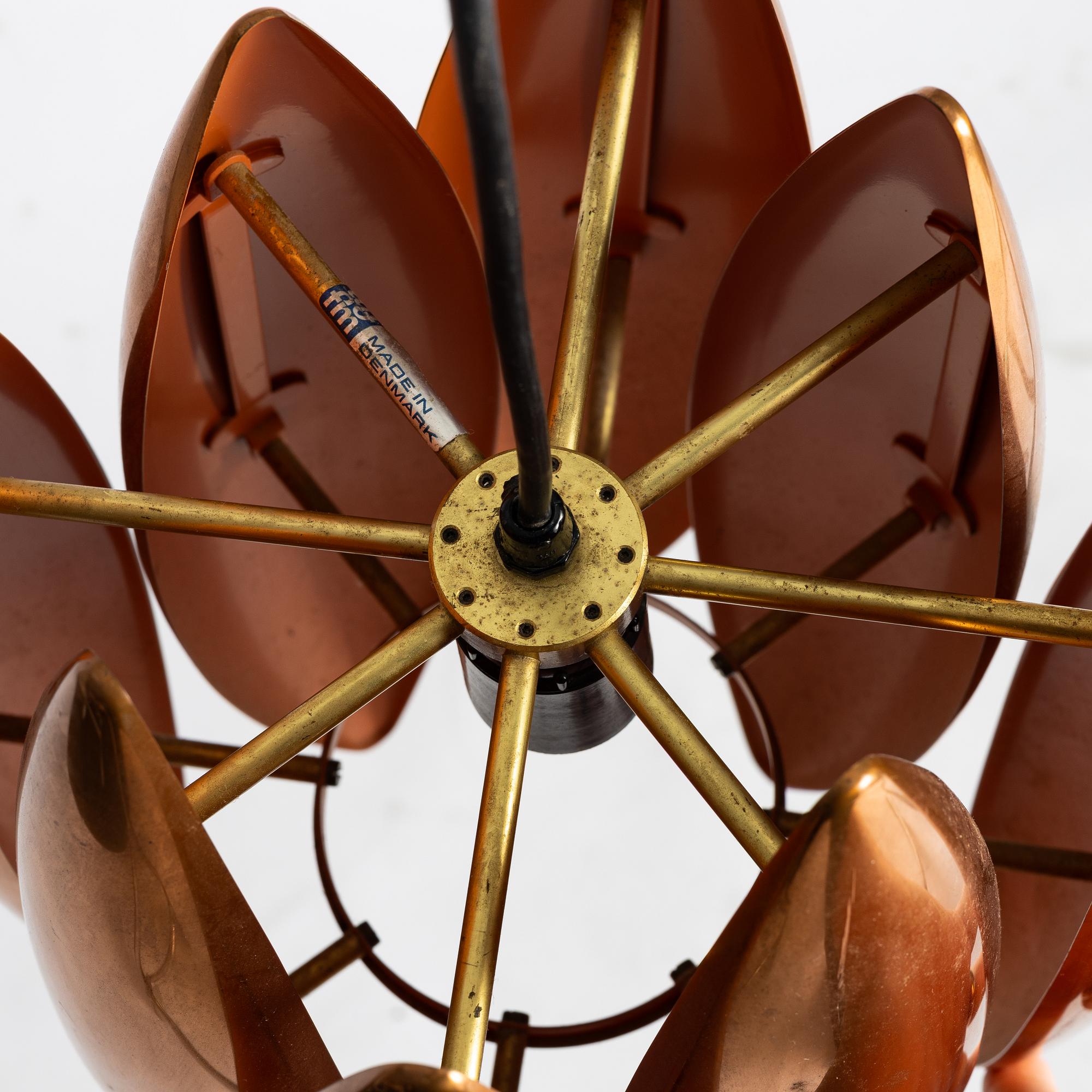 Jo Hammerborg, A 'Kastor' pendant lamp,  Fog & Mörup, Denmark, 20th century.