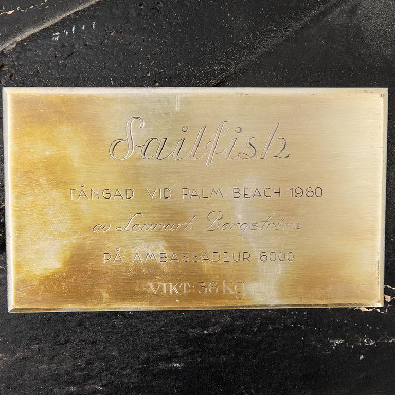 Fiskskulptur "Sailfish" 1960-tal.