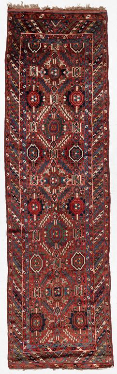 An antique Sauj Bulag runner, Eastern Kurdistan, c. 360 x 155.