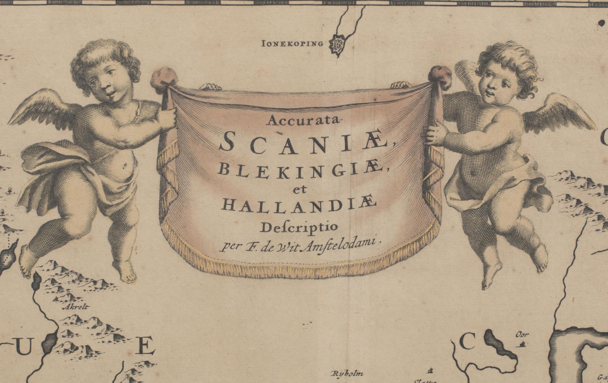 KARTA SKÅNE. DE WIT, Frederik.