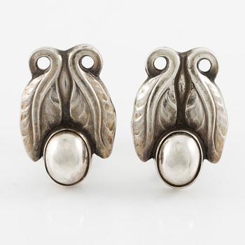 Georg Jensen, a pair of earrings, sterling silver.