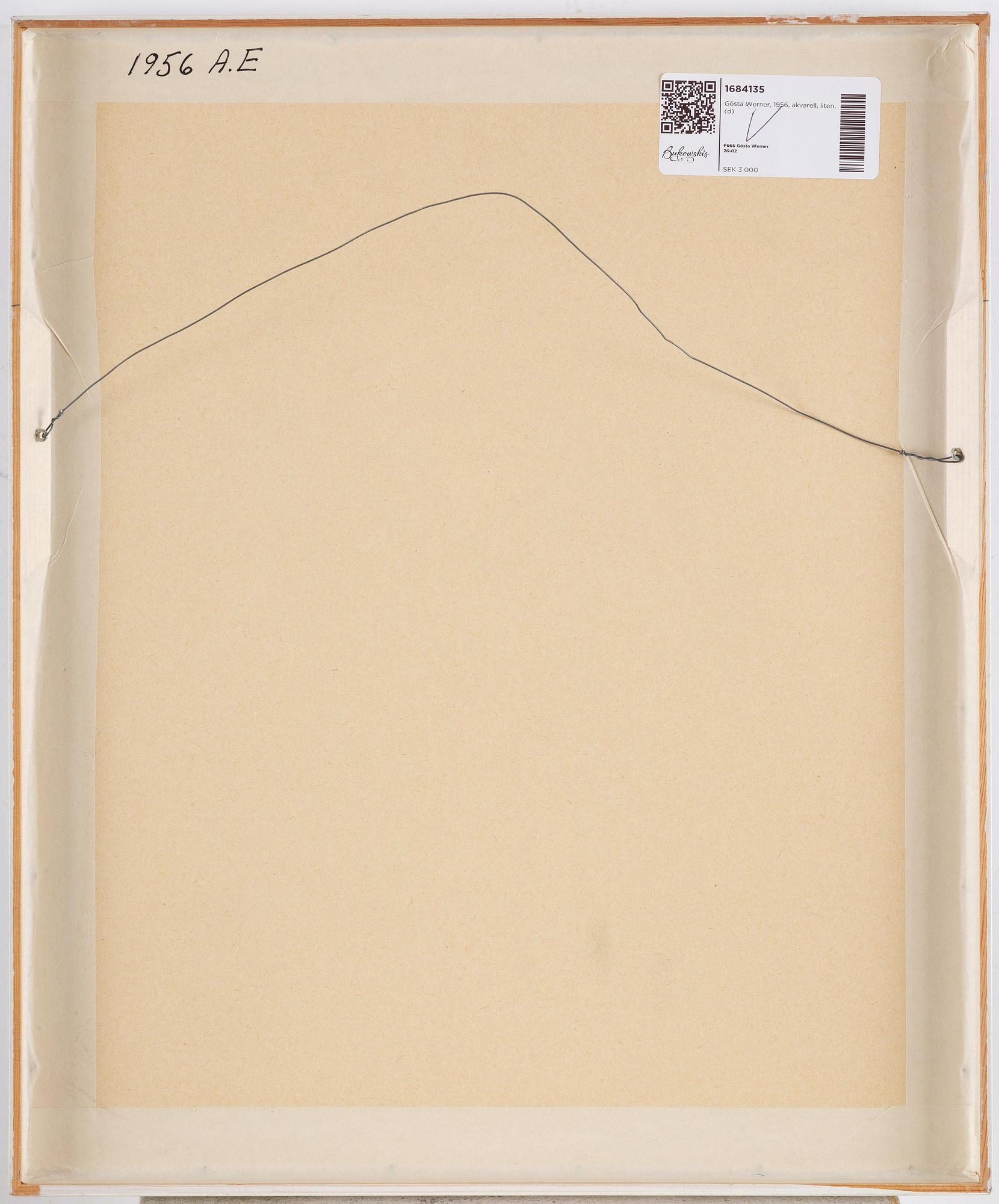 Gösta Werner, Untitled.