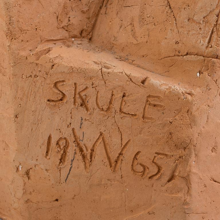 SKULE WAKSVIK, skulptur, terracotta, signerad och daterad 1965.