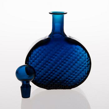 A 'Flindari' glass carafe, Riihimäen Lasi, in production 1964-1968.