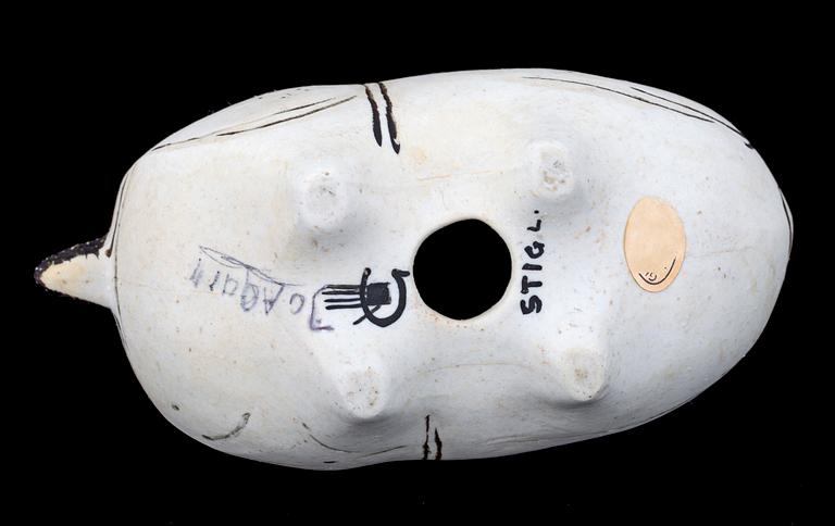 FIGURINER, 2st, stengods, "Springare", Stig Lindberg, Gustavsberg, sign.