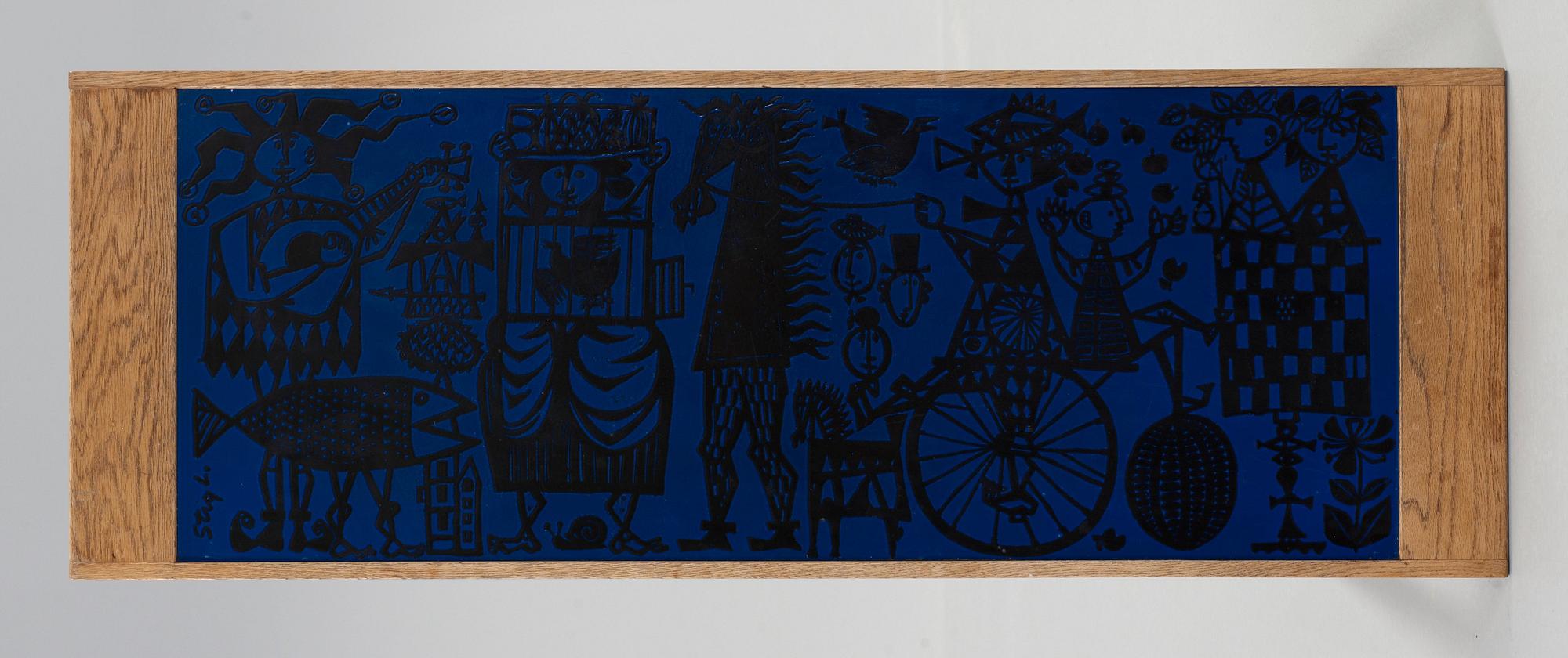 STIG LINDBERG & DAVID ROSÈN, bord, "Karneval", Gustavsberg & Nordiska Kompaniet, Triva-serien, 1959.
