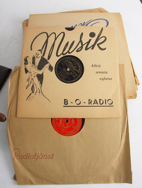 TRATTGRAMMOFON och SKIVOR, jugend.