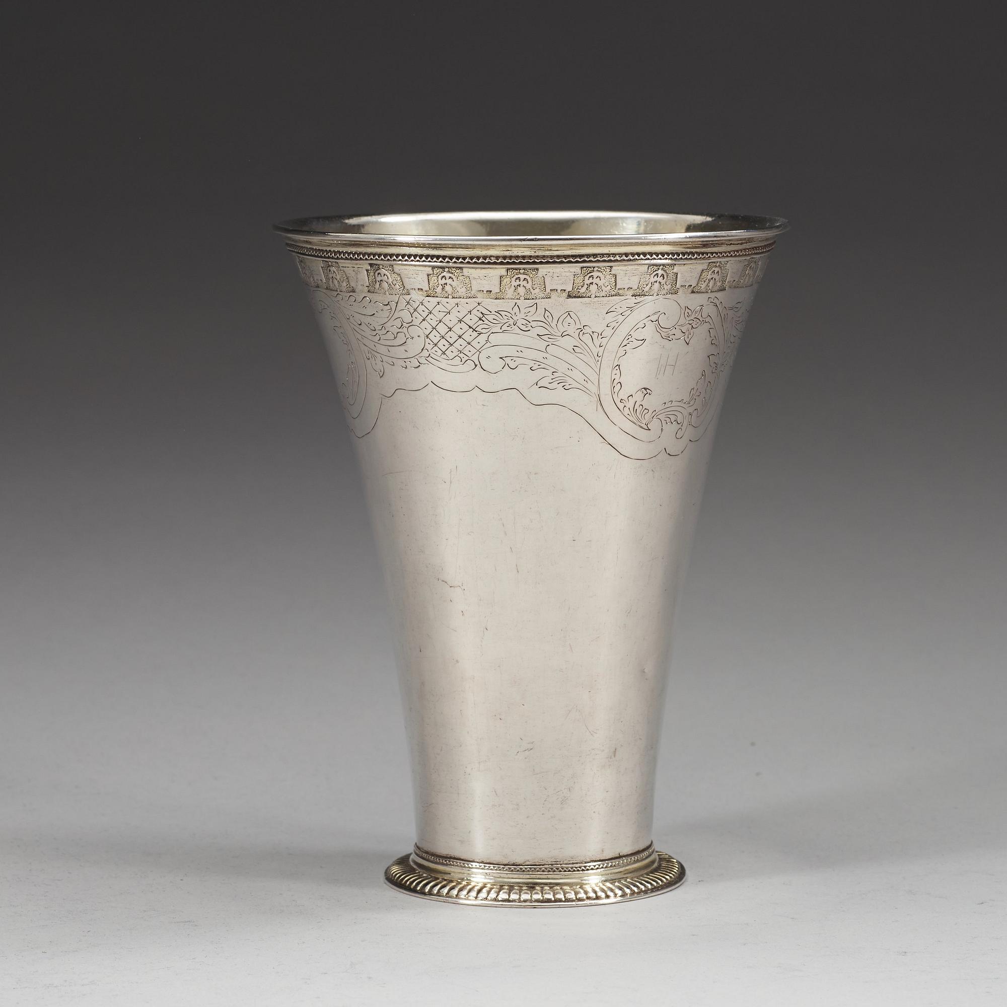BÄGARE, av Johan Pettersson Berg, Norrköping före 1759 (verksam 1727-1762 (-68)).