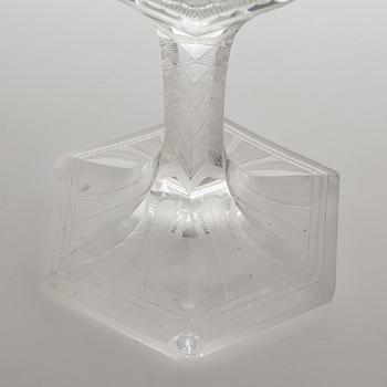 A glass vase, "Sex Gracer" by Simon Gate, Orrefors, second quarter of the 20th century.