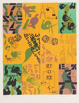 Folder with graphic prints by various artists "Les Hypergraphies".