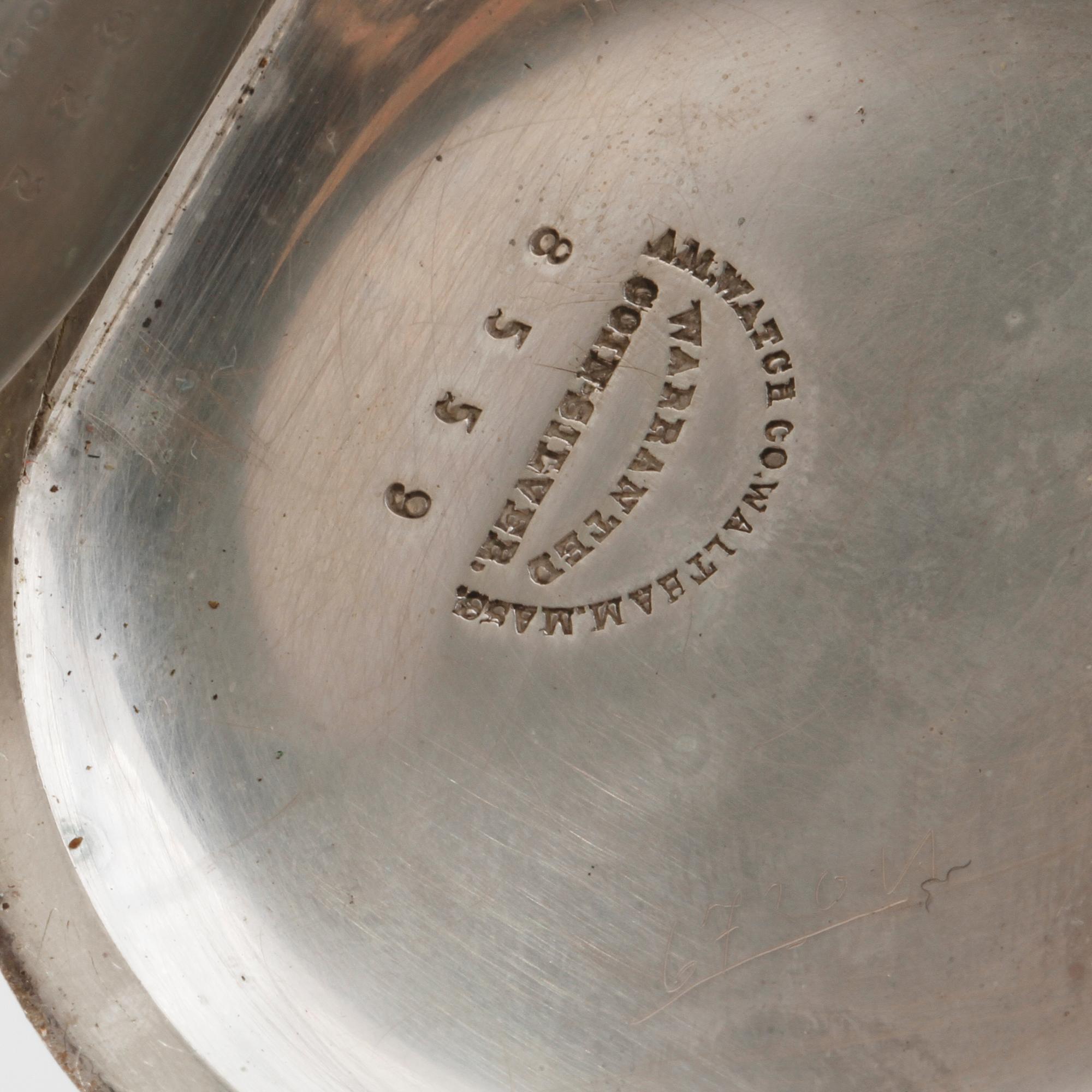 FICKUR, silver samt coin silver, Stewart Dawson & Co, Liverpool och Elgin Natl Watch Co, USA, 1800-talets andra hälft.